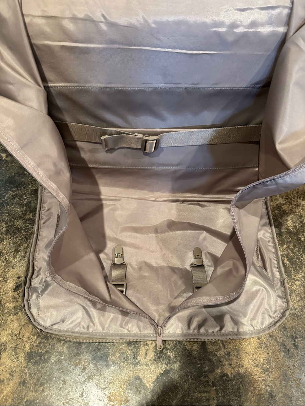 Halfday Convertible Garment Duffle Bag - Travel - Cream / Khaki - Picture 5 of 11